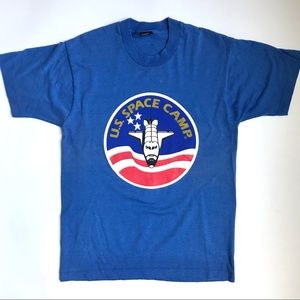 U.S. Space Camp Vintage Single Stitch Made in USA Screen Stars Tee L